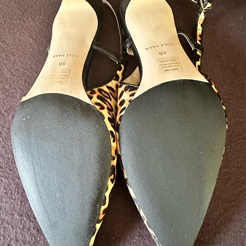 Cole Haan Brown and Black Heels - Picture 4 of 10